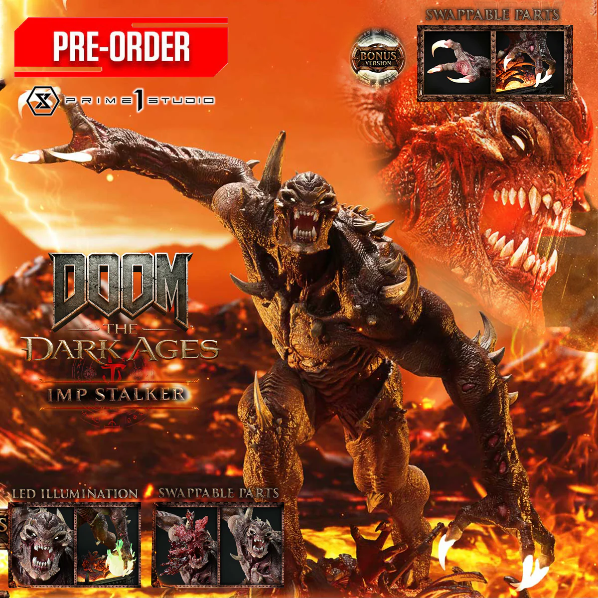 Ultimate Premium Masterline Doom: The Dark Ages Imp Stalker (Bonus Version) (UPMDOOM-02S) Pre-Order Downpayment