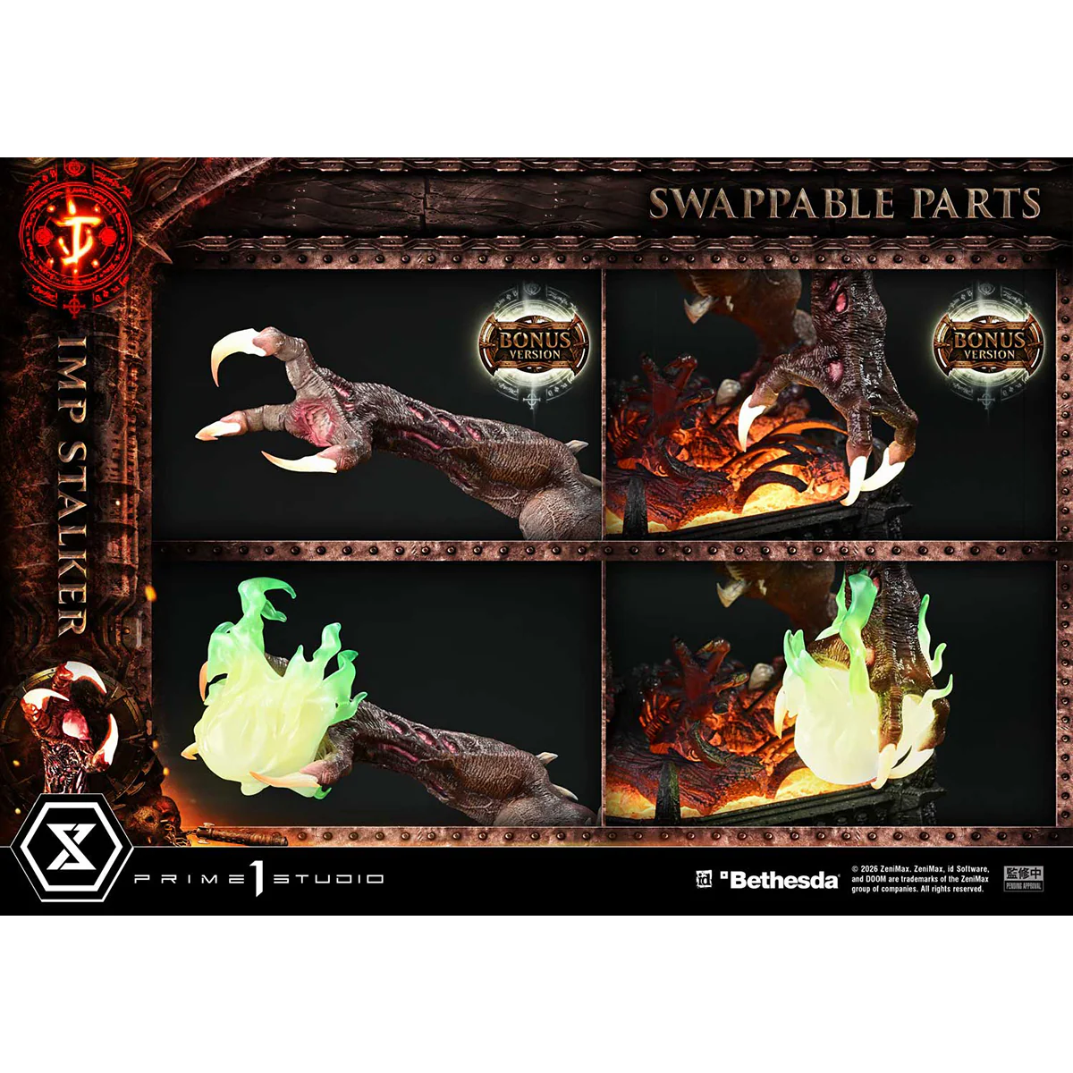 Ultimate Premium Masterline Doom: The Dark Ages Imp Stalker (Bonus Version) (UPMDOOM-02S) Pre-Order Downpayment - Image 3