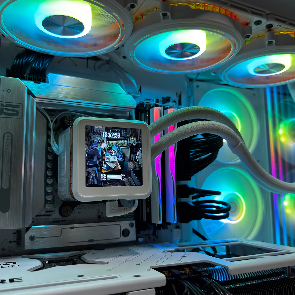 Ultra Magnium Gear White Desktop Gaming PC | AMD Ryzen 7 9850X3D | 32GB (2x16GB) RAM | 2TB SSD | RX 9070 XT | Windows 11 Pro - Image 4