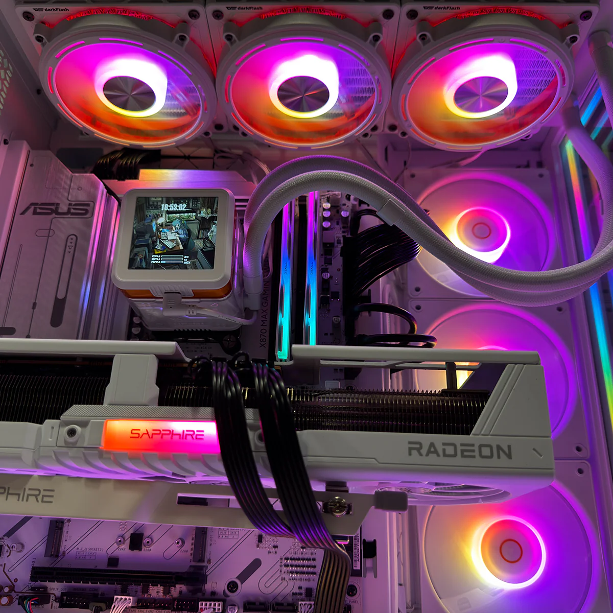 Ultra Magnium Gear White Desktop Gaming PC | AMD Ryzen 7 9850X3D | 32GB (2x16GB) RAM | 2TB SSD | RX 9070 XT | Windows 11 Pro - Image 5
