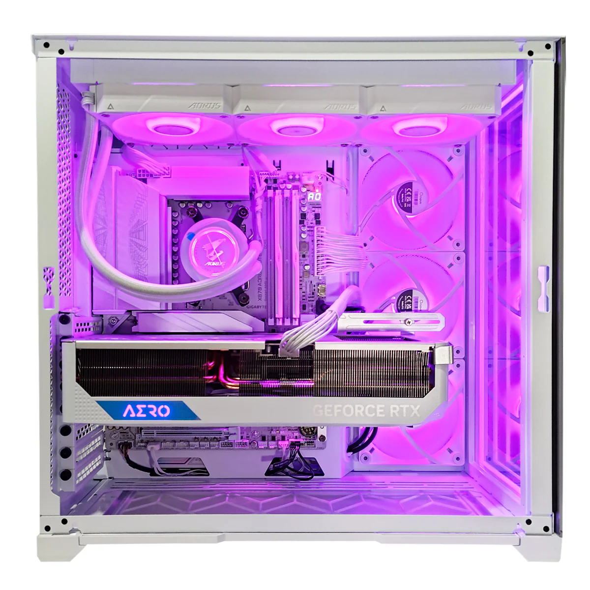 Ultra Magniumgear Neo Qube 2 White Desktop Gaming PC | AMD Ryzen 9 9900X | 64 GB RAM | 2 TB SSD | RTX 4080 Super | Windows 11 Pro - Image 2