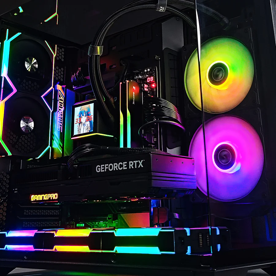 Ultra O11 Vision Black Desktop Gaming PC | AMD Ryzen 7 9800X3D | 64GB RAM | 4TB SSD | RTX 5080 | Windows 11 Pro - Image 4