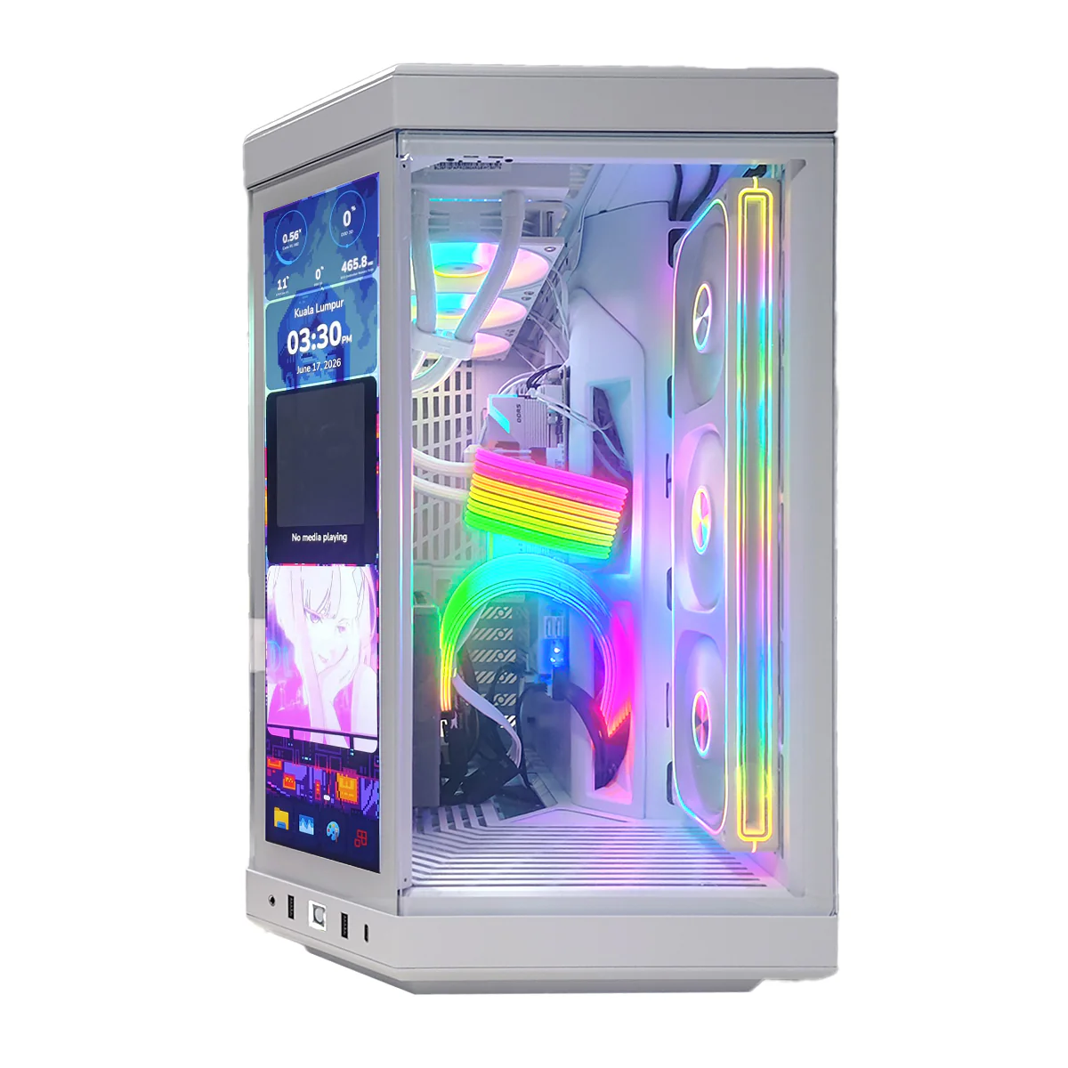 Ultra Y70 Snow White Desktop Gaming PC | AMD Ryzen 7 9800X3D  | 32GB (2X16GB) RAM | 2TB SSD| RX 9070 XT| Windows 11 Pro - Image 6