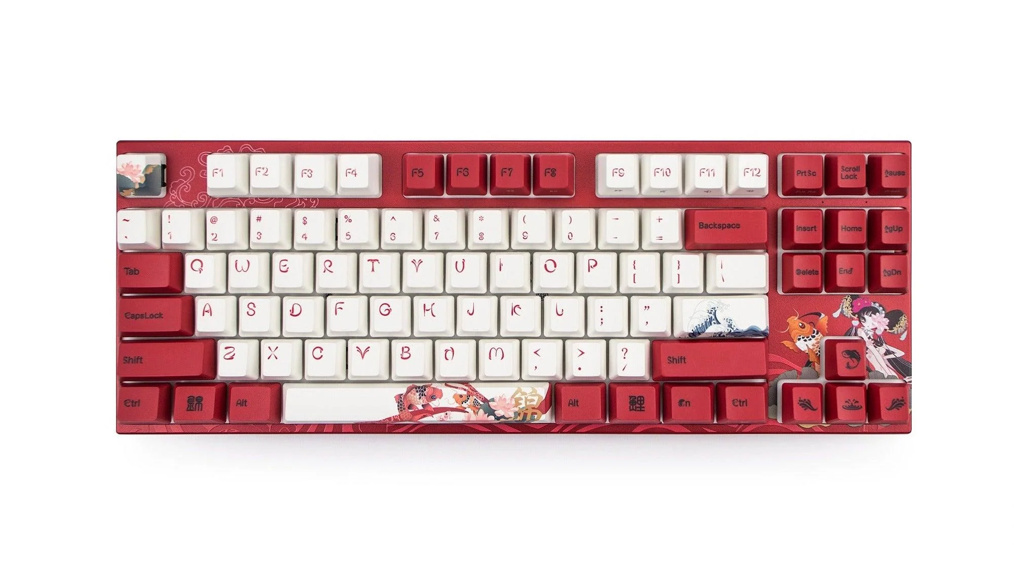 Varmilo VEM87 Koi Mechanical Keyboard (Varmilo EC Rose V2) (A33A039B0A3A01A034) - Image 2