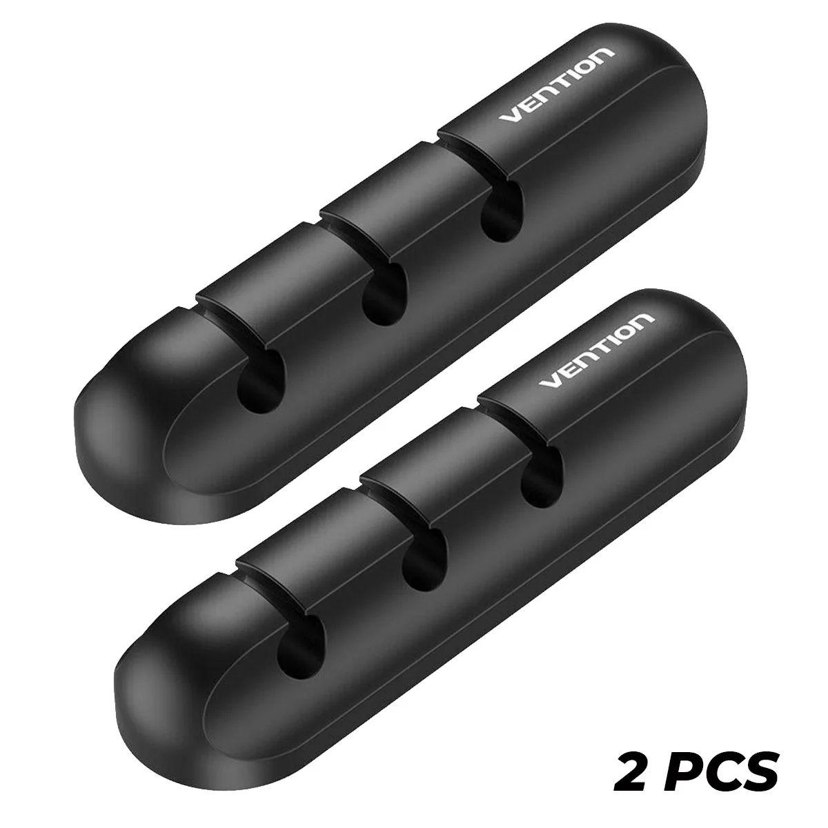 Vention 3-Port Silicone Desktop Cable Manager with 3M Strong Adhesive - 1pc, 2 pcs (KBRB0, KBRB0-2) - Image 9