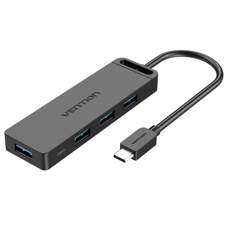 Vention 5-in-1 USB-C Hub - USB-C to USB 3.0 x 4 + Micro-B - 0.15M (TGKBB)