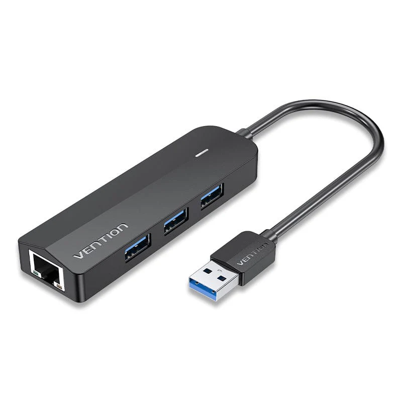 Vention 5-in-1 USB 3.0 Hub - USB-A to USB 3.0 x 3 + RJ45 + Micro-B - 0.15M (CHNBB)