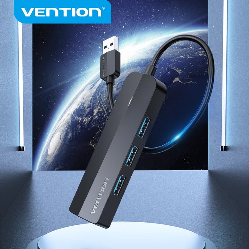 Vention 5-in-1 USB 3.0 Hub - USB-A to USB 3.0 x 3 + RJ45 + Micro-B - 0.15M (CHNBB) - Image 5