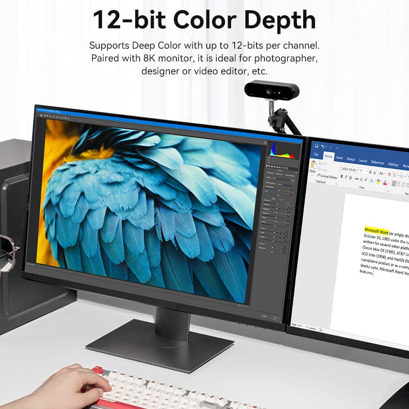 Vention 8K Mini DisplayPort to DisplayPort Cable - 2M (HCFLH) - Image 6