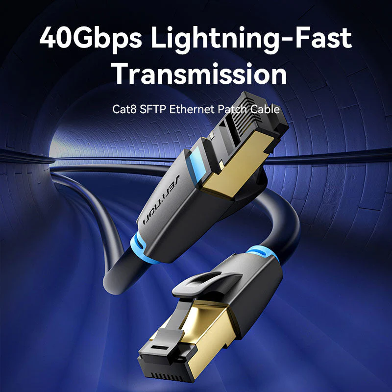 Vention Cat8 SFTP Ethernet Patch Cable - (1.5M, 3M, 5M, 10M, 15M) (IKABG, IKABI, IKABJ, IKABL, IKABN) - Image 13