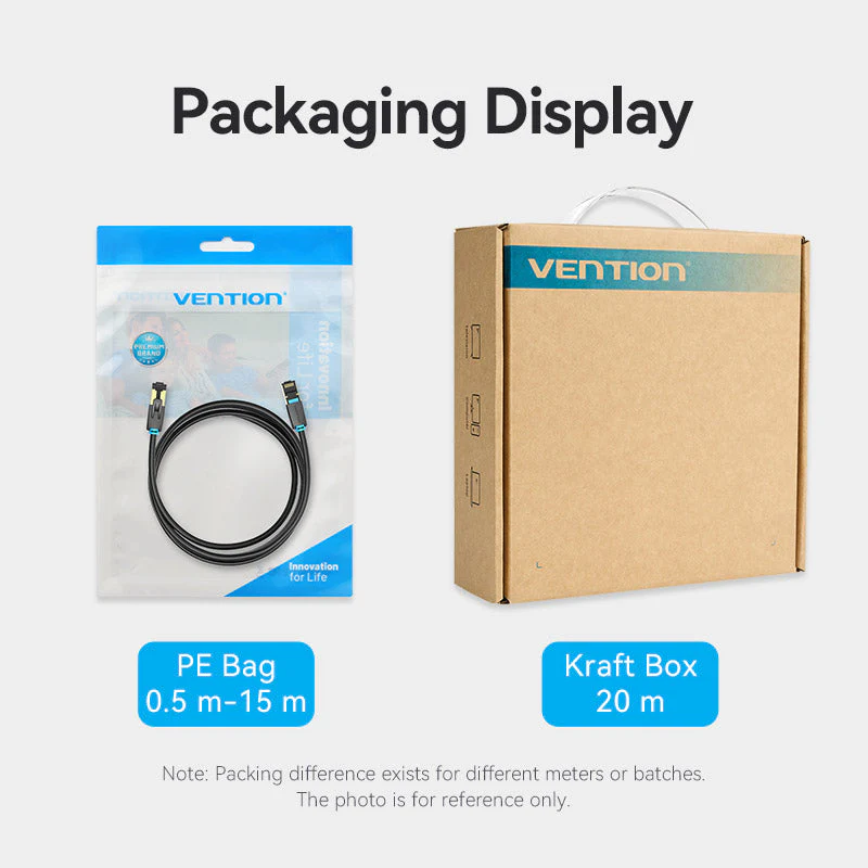 Vention Cat8 SFTP Ethernet Patch Cable - (1.5M, 3M, 5M, 10M, 15M) (IKABG, IKABI, IKABJ, IKABL, IKABN) - Image 15