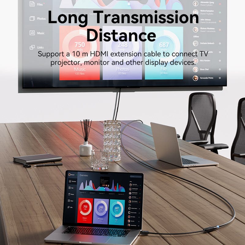 Vention DP to HDMI 4K@60Hz Converter - 0.15M (Black) (HBZBB) - Image 5