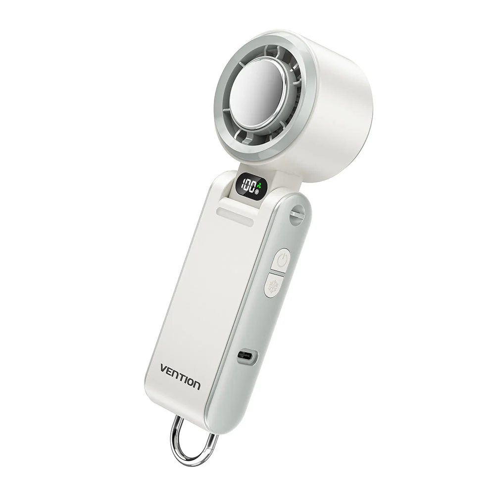 Vention Handheld Foldable High-Speed Cooling Fan (White, Black/Purple) (PBCW0, PBDV0) - Image 13