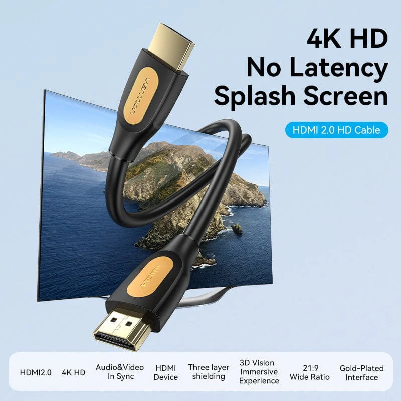 Vention HDMI Cable - (1M, 1.5M, 2M, 3M, 5M, 10M, 15M) (ALIBF, ALIBG, ALIBH, ALIBI, ALIBJ, ALIBL, ALIBN) - Image 8
