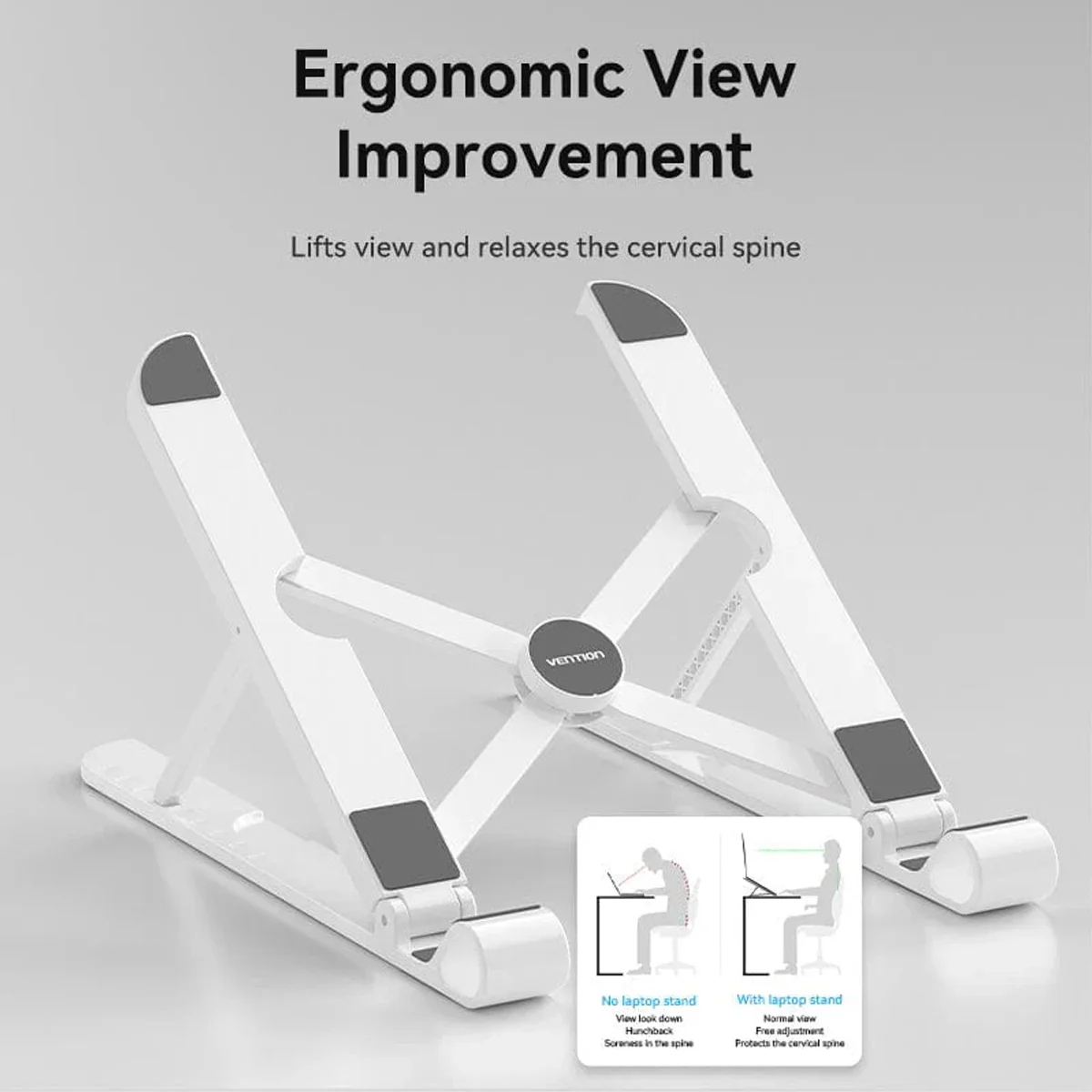 Vention Laptop Stand (White) (KDNW0) - Image 5