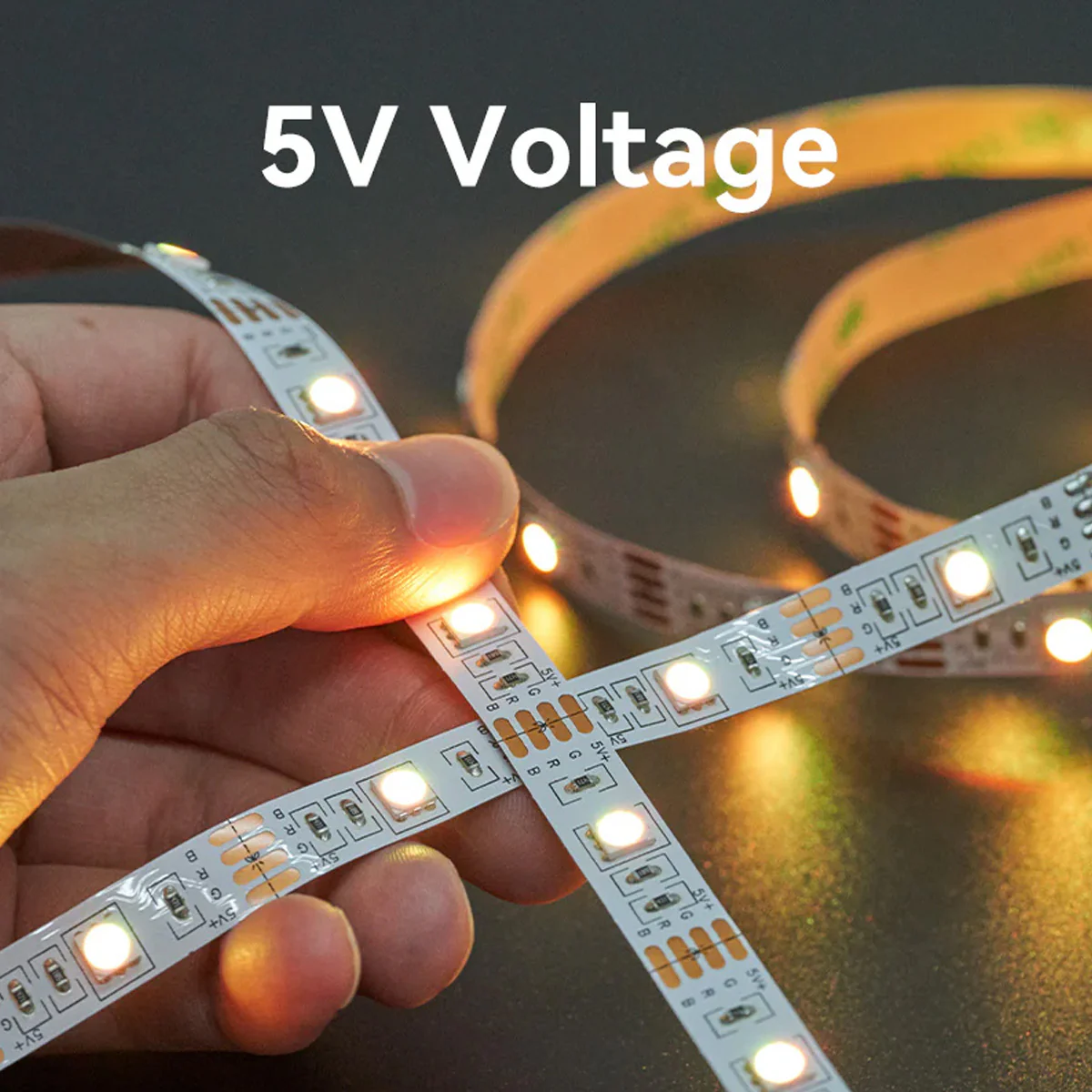 Vention RGB FPC LED Strip Lights with IR Remote & USB 5V Power Supply - 2M, 5M (PAAWH, PAAWJ) - Image 4