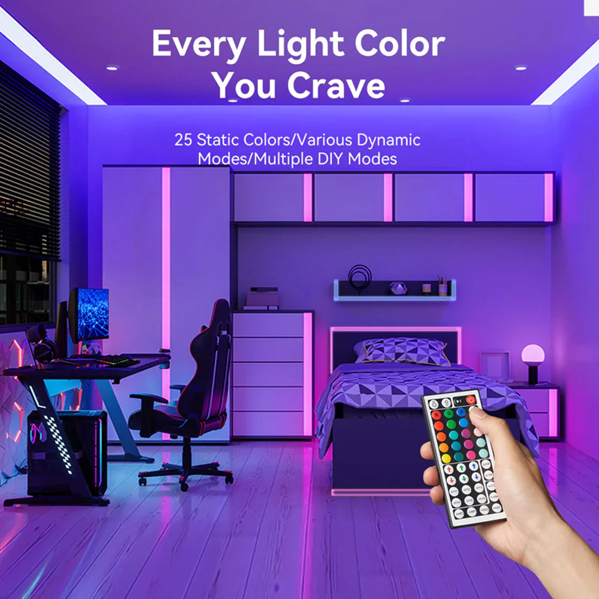 Vention Silicone Neon LED Strip Lights with IR Remote & USB 5V Power Supply - 1M, 2M  (PAEWF, PAEWH) - Image 2