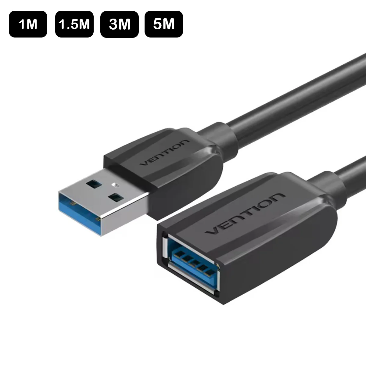 Vention USB 3.0 Extension Cable - (1M, 1.5M, 2M, 3M)  (VAS-A45-B100, VAS-A45-B150, VAS-A45-B200, VAS-A45-B300)