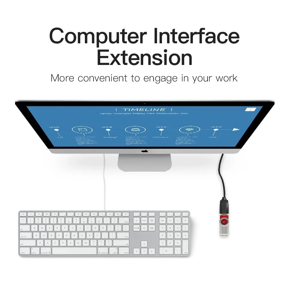 Vention USB 3.0 Extension Cable - (1M, 1.5M, 2M, 3M)  (VAS-A45-B100, VAS-A45-B150, VAS-A45-B200, VAS-A45-B300) - Image 5