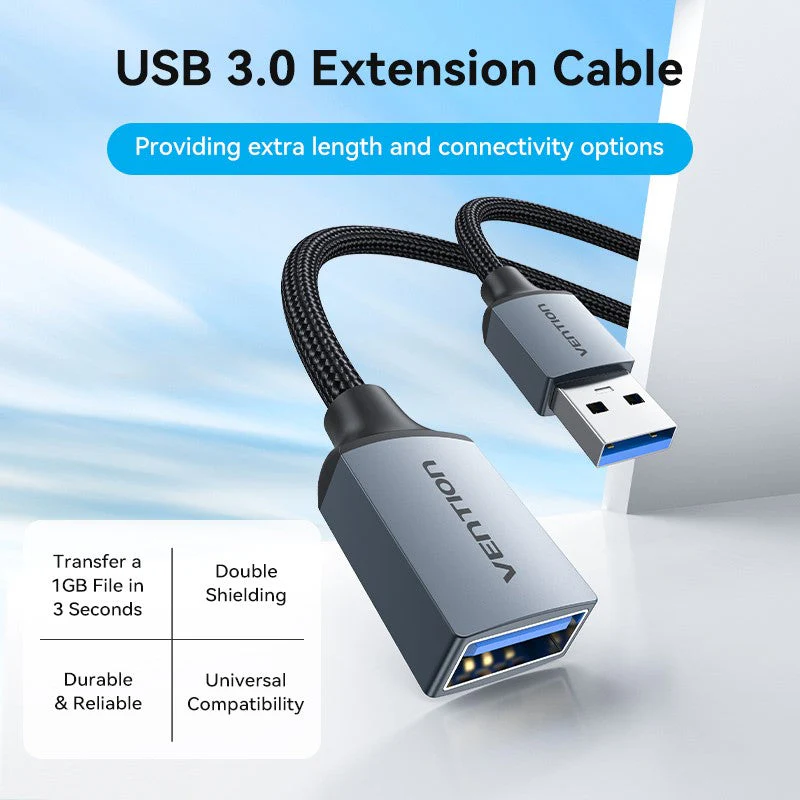 Vention USB 3.0 Extension Cable - (1M, 3M) (CBLHF, CBLHI) - Image 7