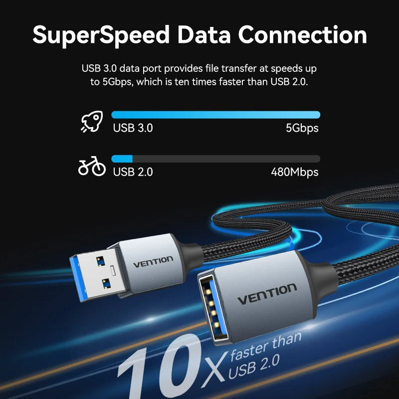 Vention USB 3.0 Extension Cable - 2M (CBLHH) - Image 3
