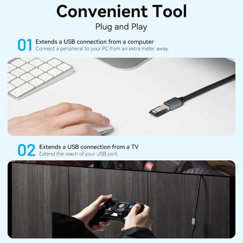 Vention USB 3.0 Extension Cable - 2M (CBLHH) - Image 4