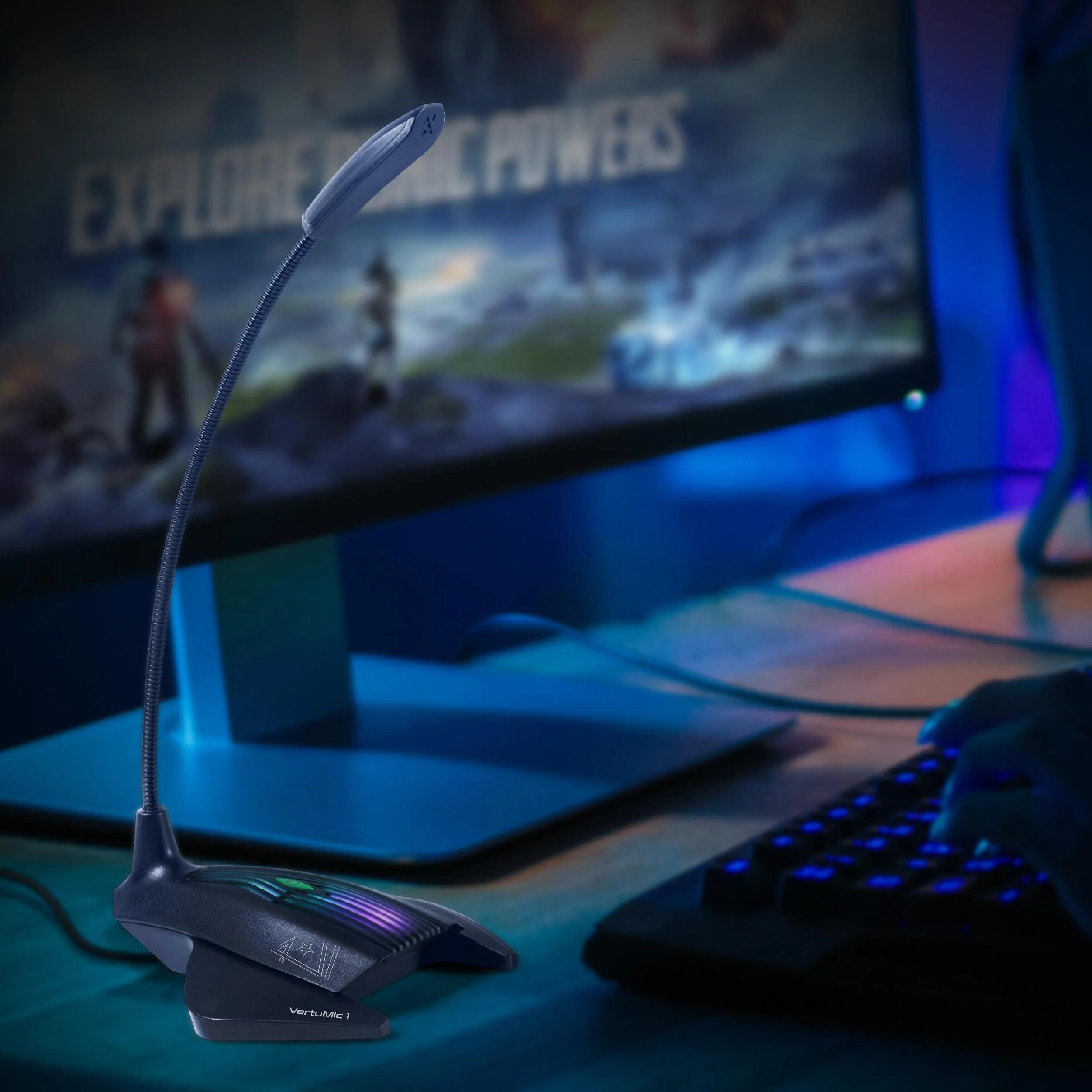 VERTUX VERTUMIC-1 HD ANTI-VIBRATION GAMING MICROPHONE WITH LED BLACK - Image 5