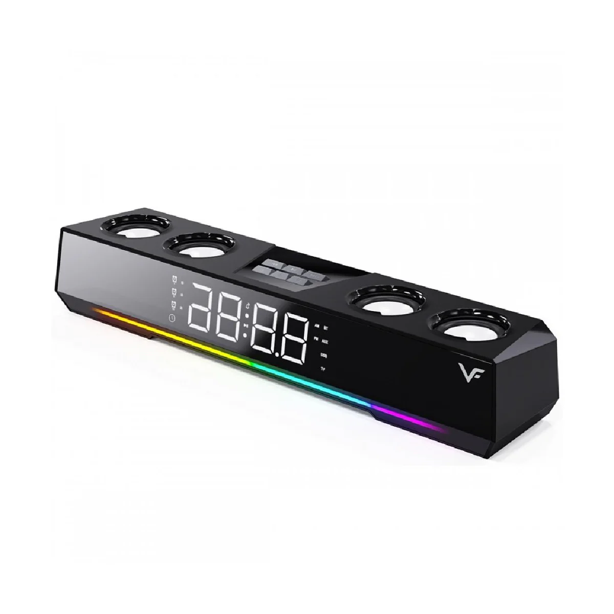 VF Vinnfier Hyperbar U90BT RGB Wireless Portable Soundbar with Alarm Clock Function (U90BT) - Image 5