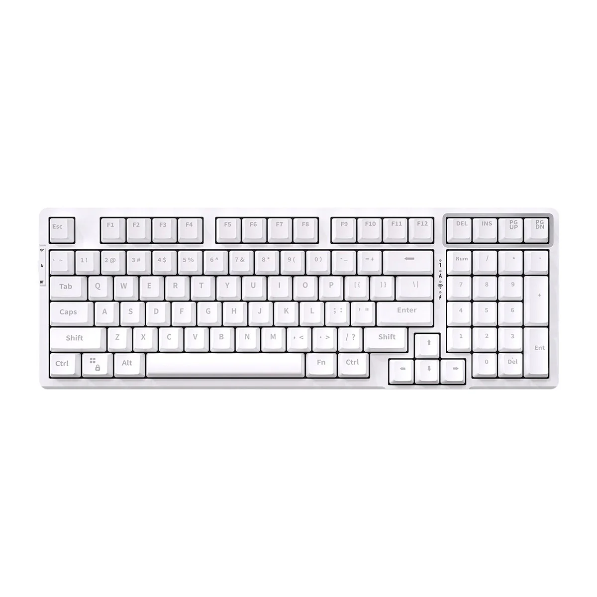 VGN V98 V2 Gaming Mechanical Keyboard Numbani Switch (Black, White) - Image 3