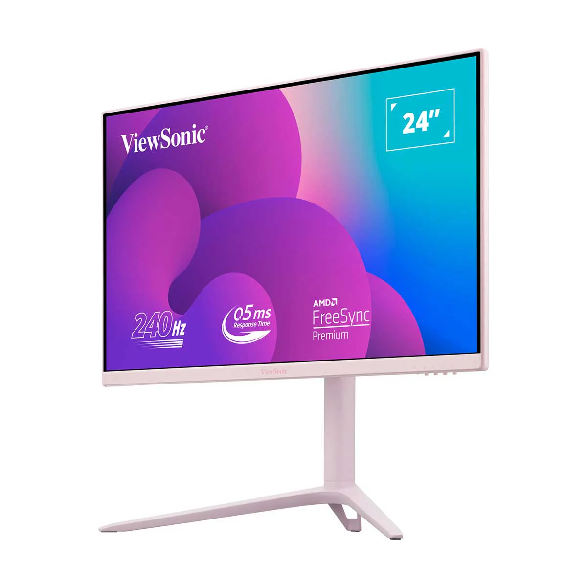 ViewSonic VX2428AJ-PK 24" FHD (1920x1080) 240Hz 0.5ms Fast IPS Gaming Monitor (Pastel Pink) - Image 5