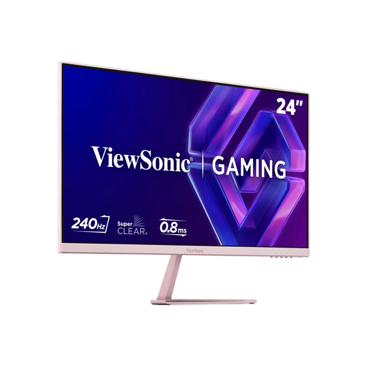 ViewSonic VX24G30-PK 24" FHD (1920x1080) 240Hz 0.08ms MPRT IPS Gaming Monitor with Tilt Adjustment (Pink) - Image 7