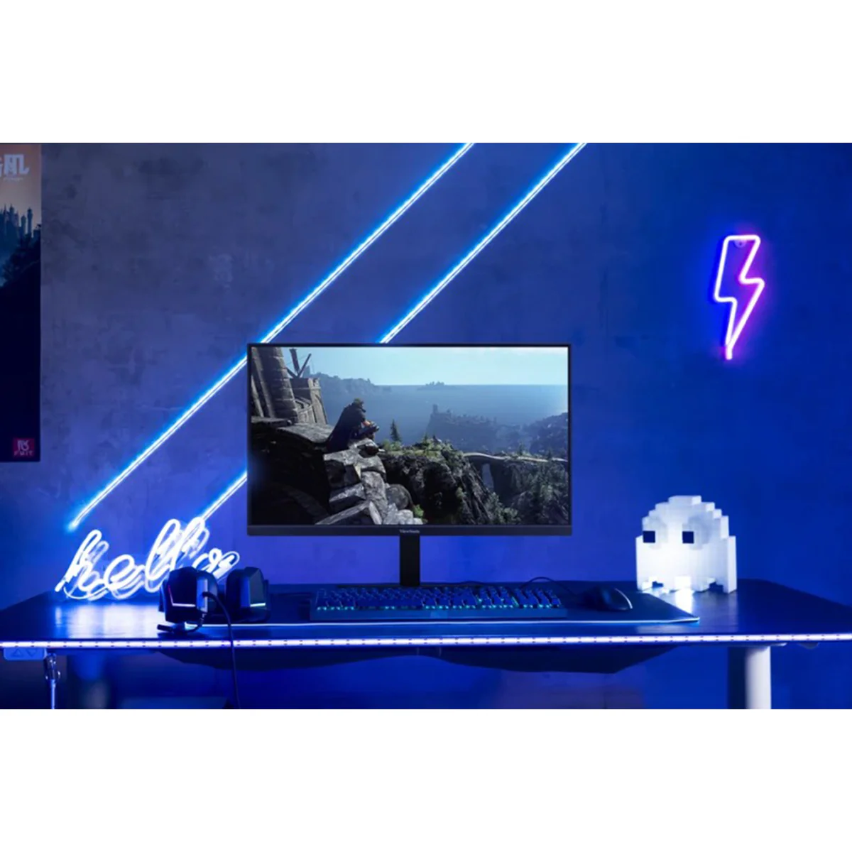 ViewSonic XG2730D-4K 27" Dual Mode UHD 144Hz/ FHD 288Hz 1ms MPRT SuperClear IPS Esports Gaming Monitor with Height/ Tilt/ Pivot Adjustment - Image 5