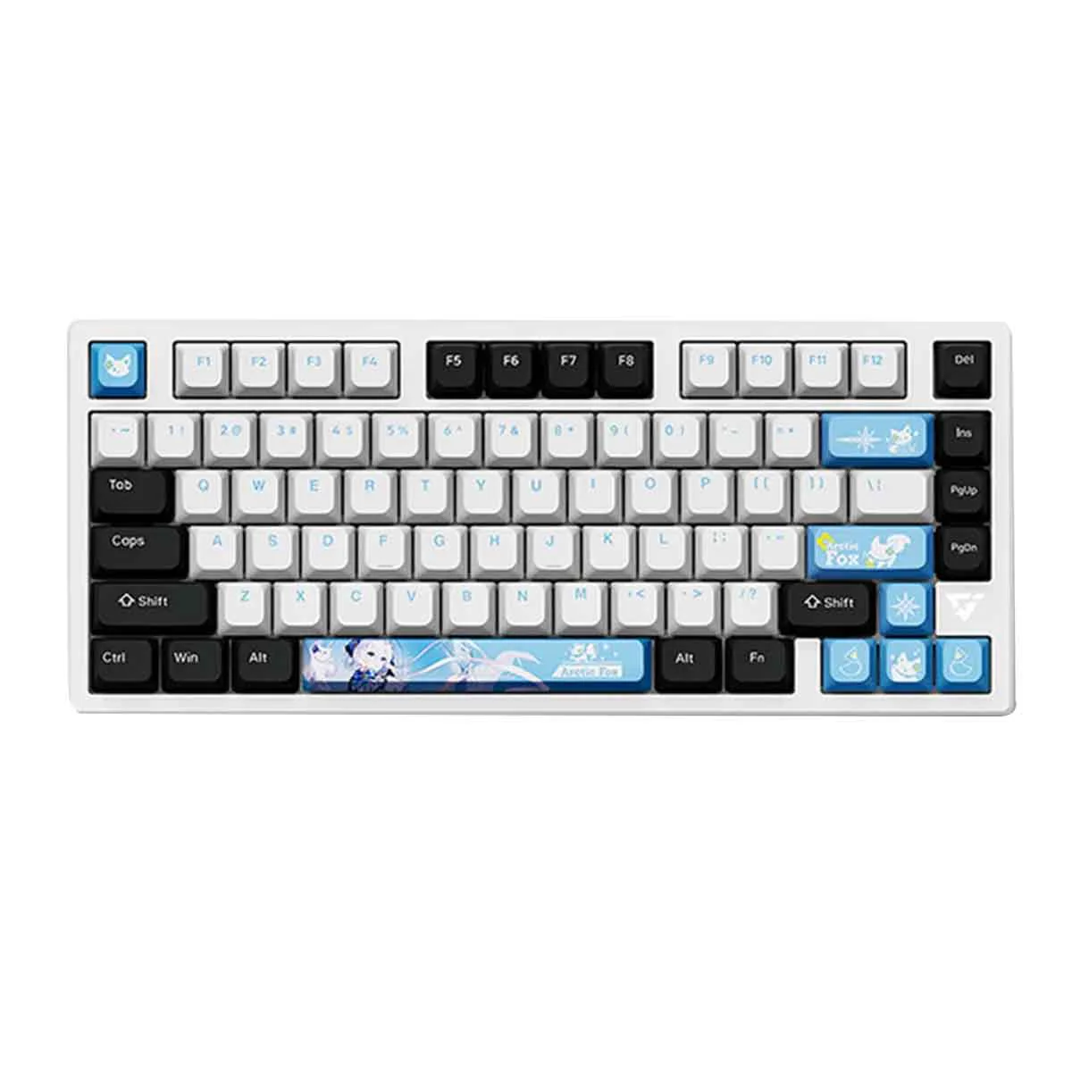 VXE V75X CNC Aluminum Wireless Mechanical Gaming Keyboard (Arctic Fox) - Image 2