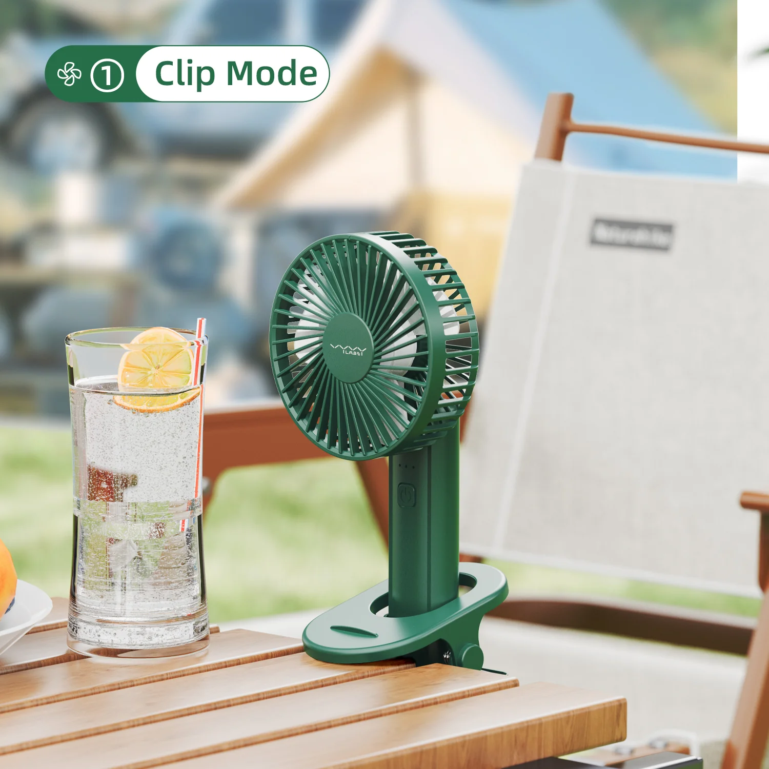 Vyvylabs D02 Handheld Foldable Clip Fan (Green, Dark Green, White) (VKD02-GN, VKD02-DGN, VKD02-WH) - Image 8