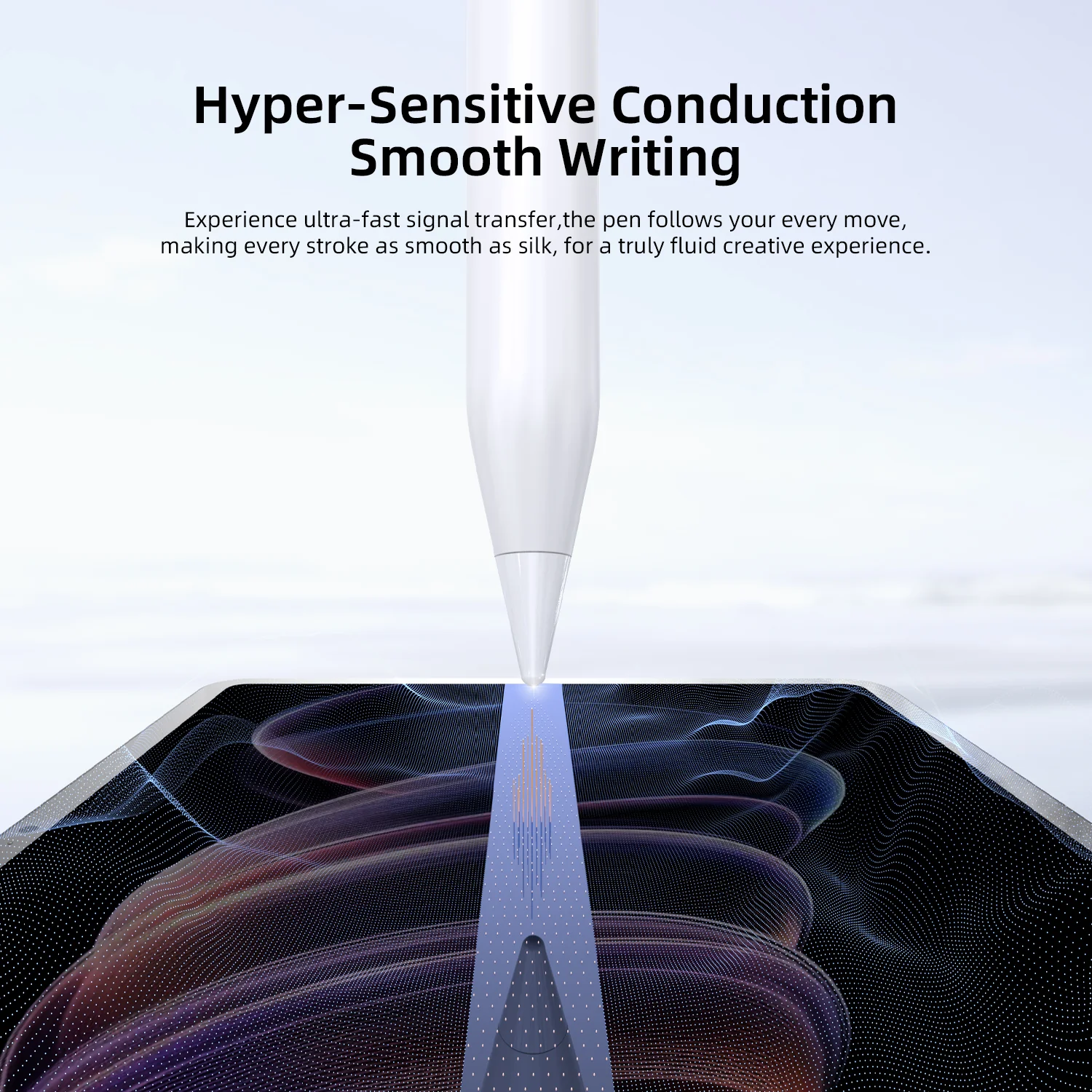 Vyvylabs Myoshu Pro Wireless Charging Capacitive Stylus Pen Active + Wireless Version (White) (VKPW-WH) - Image 7