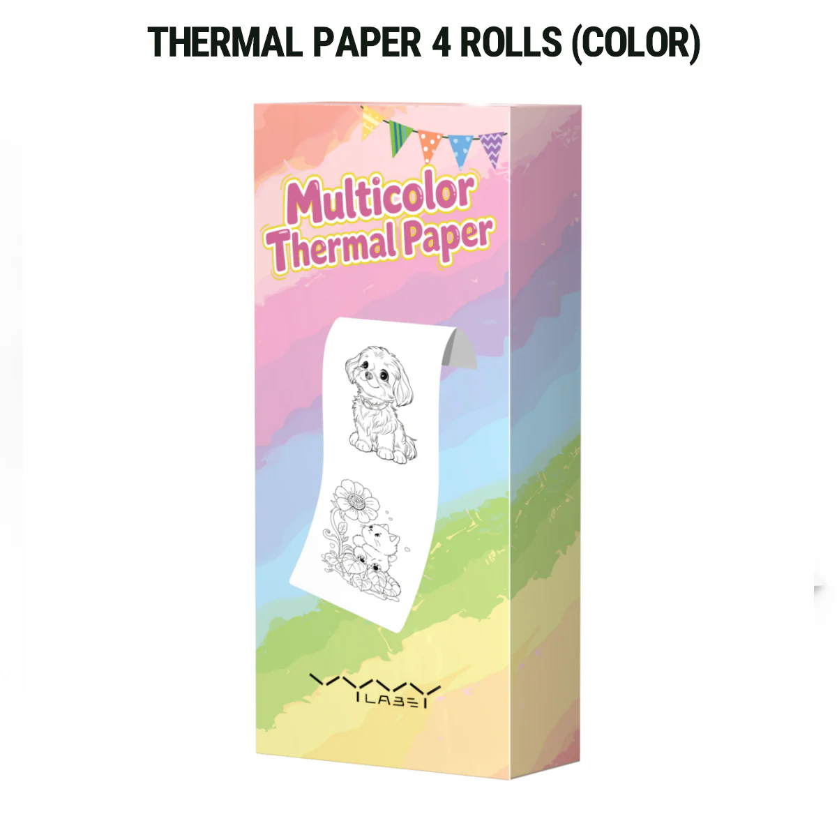 Vyvylabs Thermal Paper 4 Rolls (Color) (V-RMZ-CS) - Image 2