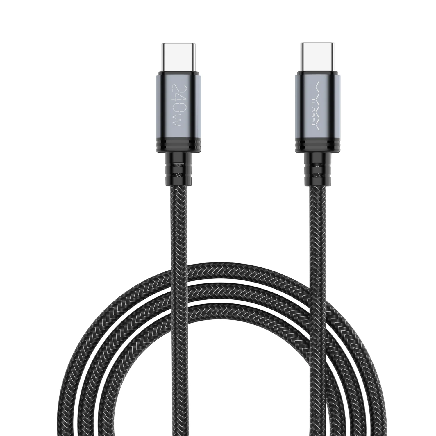 Vyvylabs Windrush Series Fast Charging Data Cable Type-C to Type-C 240W (1M, 2M) (Black) (VCFCCC1-BK, VCFCCC2-BK) - Image 10