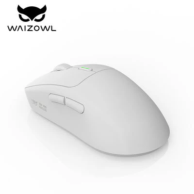 Waizowl OGM Pro Wireless Tri-Mode Gaming Mouse (White) - Image 3
