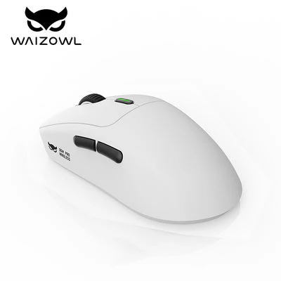 Waizowl OGM Pro Wireless Tri-Mode Gaming Mouse (White/Black) - Image 4