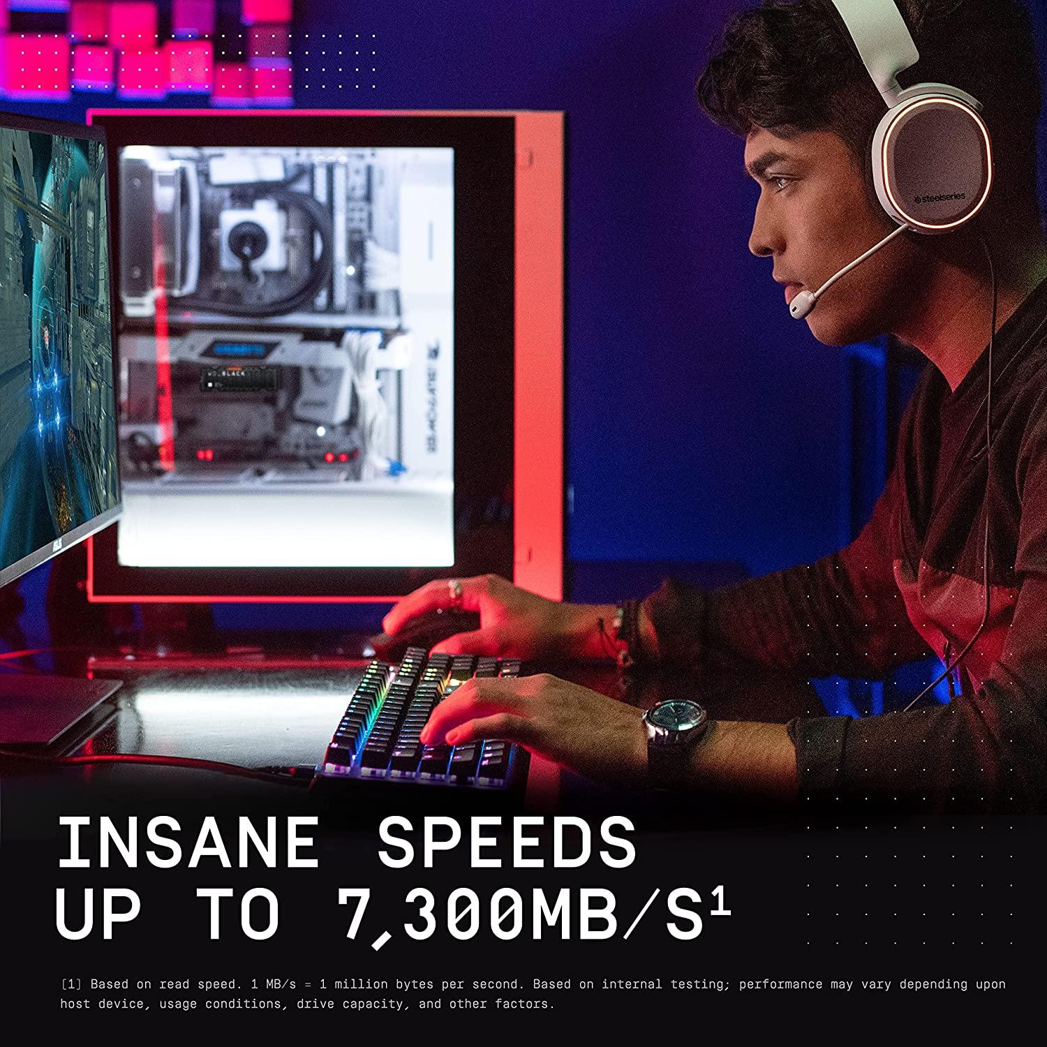 WD Black SN850X 1TB NVME Internal Gaming SSD With Heatsink Compatible W/ PS5 (WDS100T2XHE) - Image 9