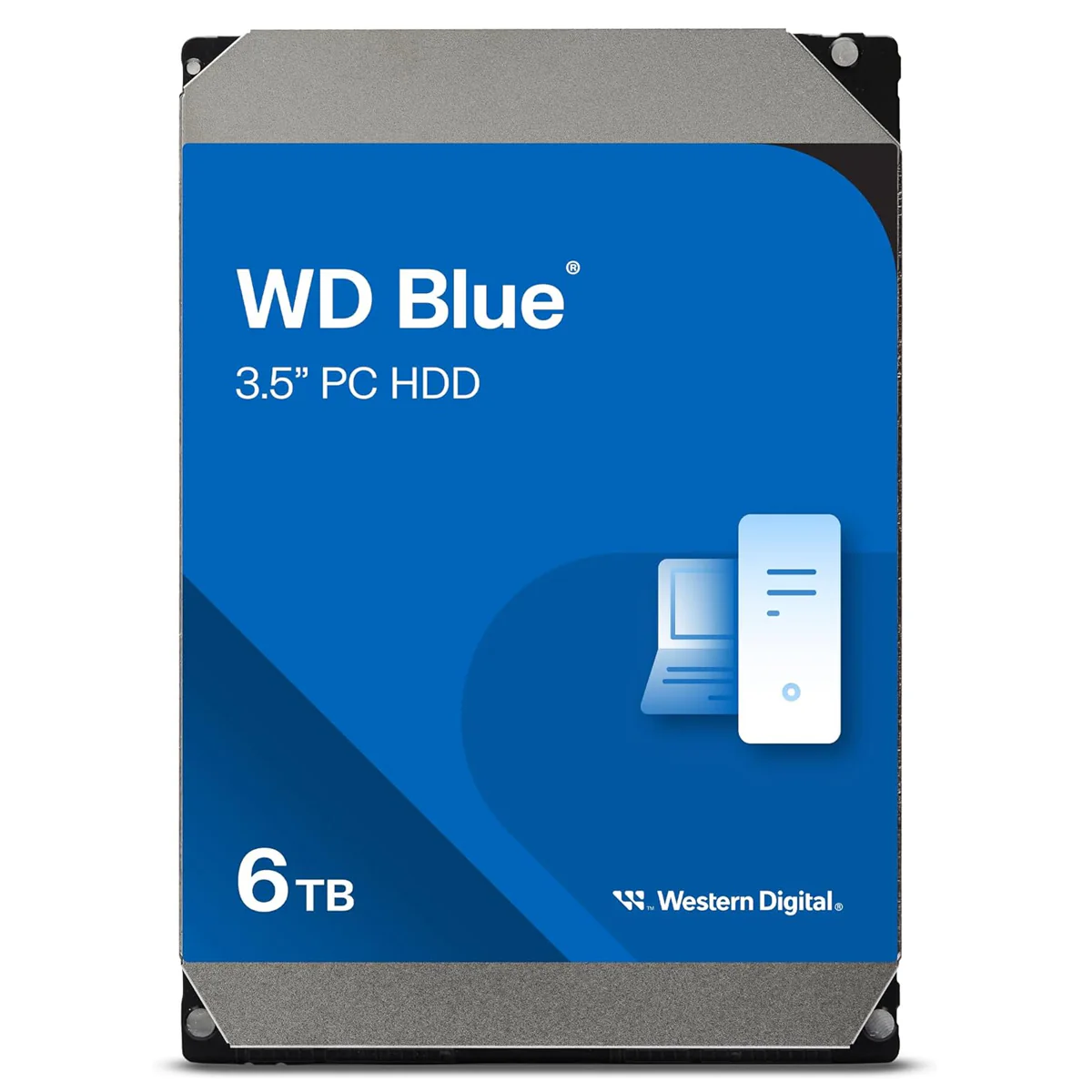 WD Blue 6TB 5400 RPM 256MB Cache CMR 3.5" SATA PC Desktop Hard Drive - up to 185MB/s Transfer Rate (WD60EZAX) - Image 2