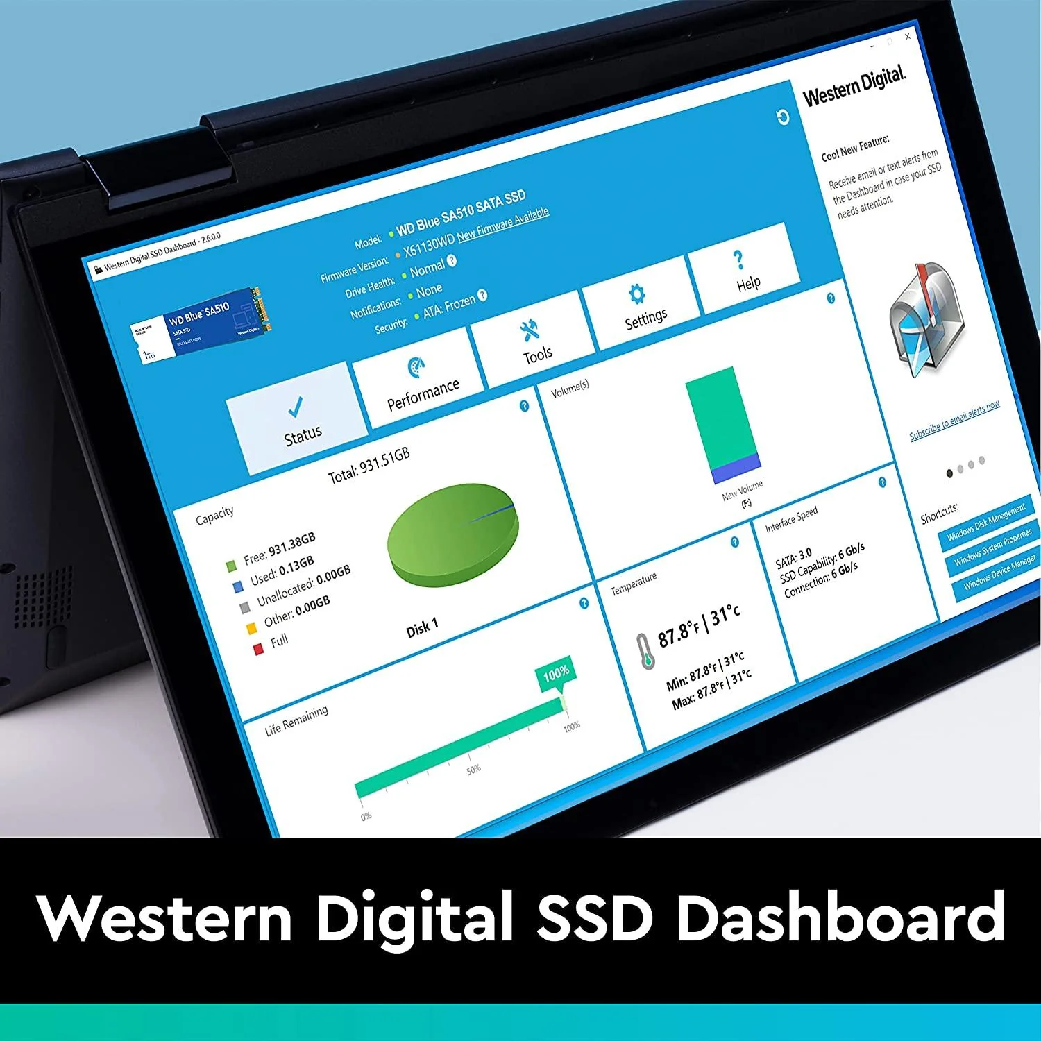 WD Blue SA510 1TB Sata SSD M.2 2280 (WDS100T3B0B-00AXS0) - Image 4