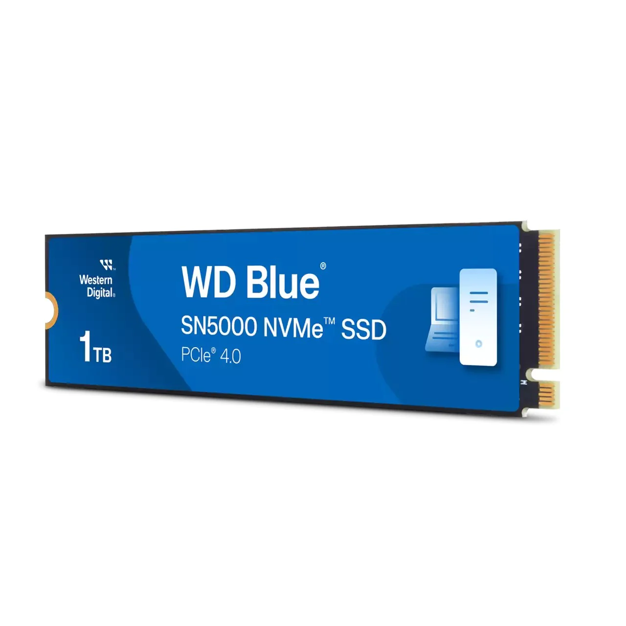 WD Blue SN5000 1TB NVMe PCIe Gen 4.0 M.2 2280 Up to 5,150MB/s Read Internal SSD (WDS100T4B0E) - Image 2