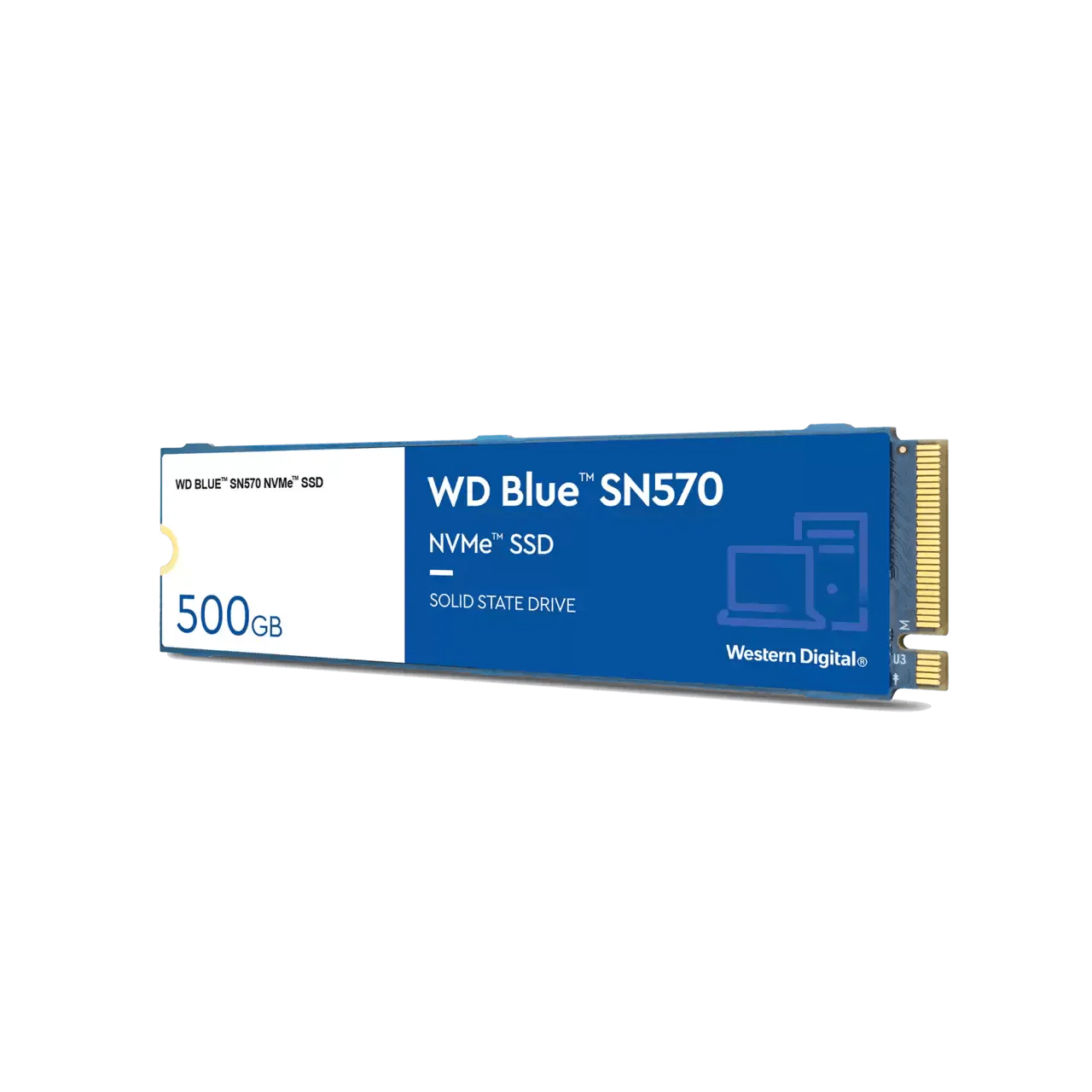 WD Blue SN570 500GB M.2 2280 PCIE GEN3 X4 NVME SSD (WDS500G3B0C) - Image 3