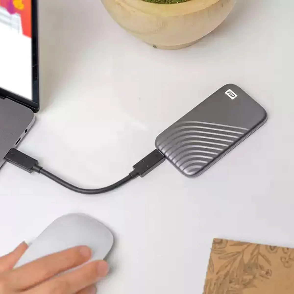 WD My Passport 4TB Portable External SSD (Gray) - Image 9