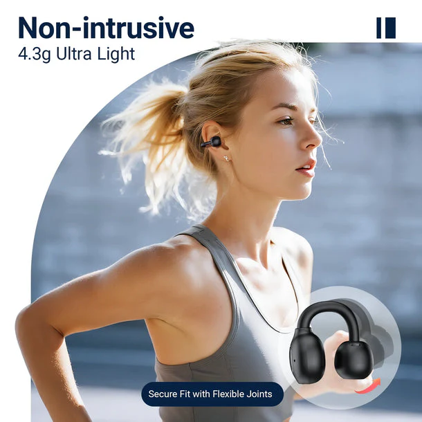 Weofly ClipFits Lite Clip-on Earbuds (Black) (WFCL728BL) - Image 12