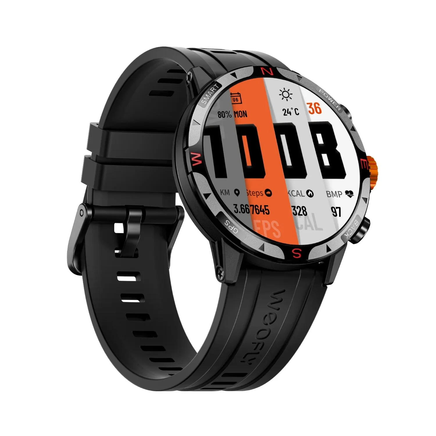 Weofly Conquer 2 Smartwatch (Black) (WFCQ712BL) - Image 6