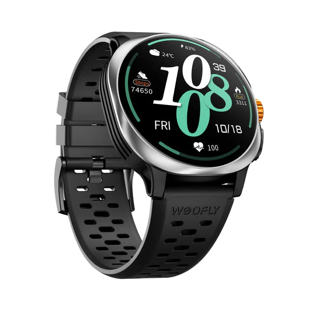 Weofly Vive 2 Smartwatch (Black, Silver) (WFVV708BL, WFVV708SL) - Image 11