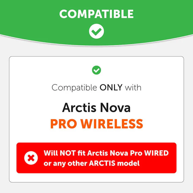 Wicked Cushions Arctis Nova Pro Wireless Earpads - WC FreeZe Cooling Gel (Snow Camo, Black, White, Black Camo, Red Camo, Speed Racer, Hex Red, 90s White, 90s Black, Navy Tiger, Mint, Red, Geo Grey, Gold Marble, Red Prism, Orange Prism, Cyan Prism) - Image 4
