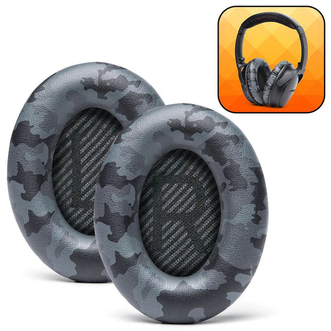 Wicked Cushions Bose QC 35 Replacement Ear Pads (Black, Midnight Blue, Silver, Geo Grey, Snow Camo, Black Camo, 90s White, 90s Black) (DW-EUAI-QYAW, ZI-3M67-96O0, 4B-NWTC-V89C, TI-AZM0-J0JH, OC-90BK-QG4D, Z7-YSOW-KHPB, BoseQC35-90W, BoseQC35-90B) - Image 30